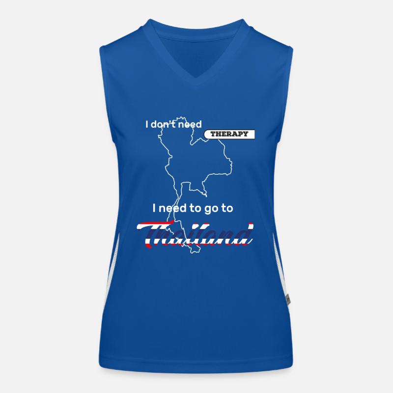 Don't need therapy Débardeur respirant contrasté Femme