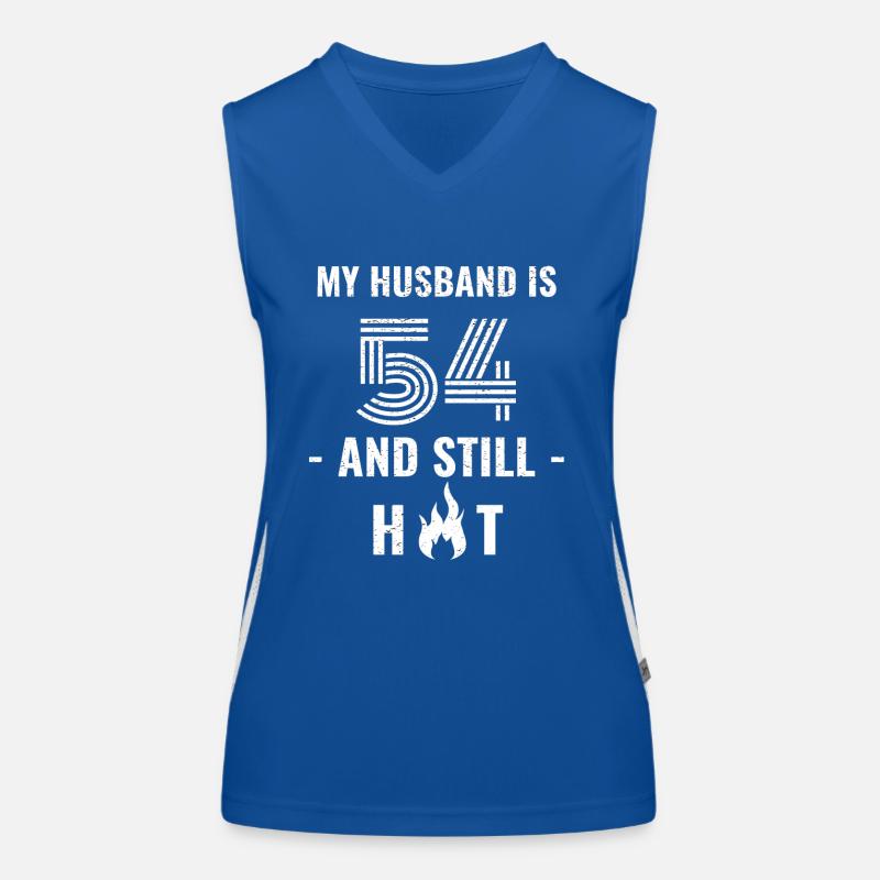54 Jahre Geburtstag Ehemann Funktionelles Kontrast-Tank Top für Frauen