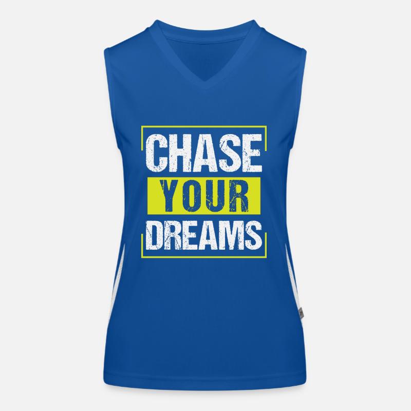 Chase Your Dreams Funktionelles Kontrast-Tank Top für Frauen