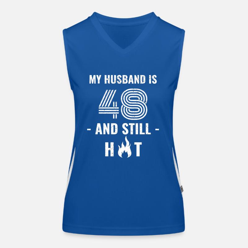 48 Jahre Geburtstag Ehemann Funktionelles Kontrast-Tank Top für Frauen