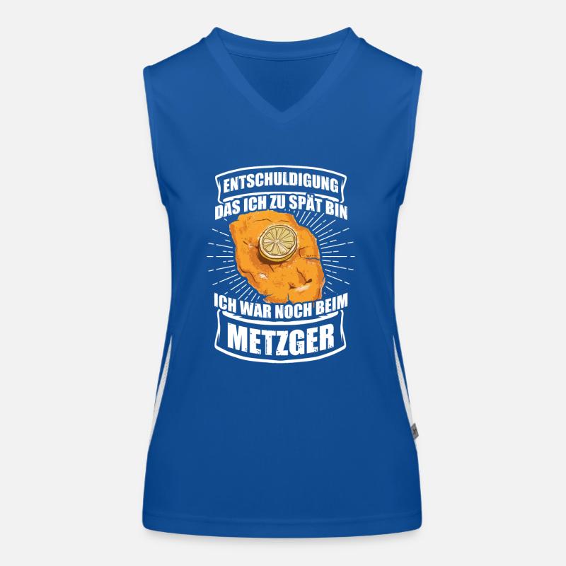 Schnitzel Ich war noch beim Metzger Funktionelles Kontrast-Tank Top für Frauen