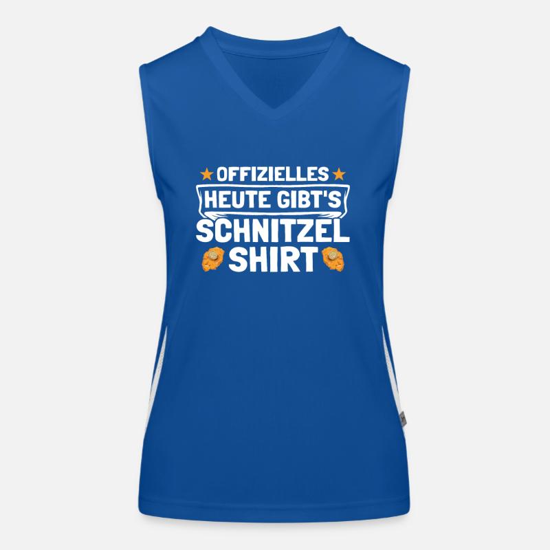 Offizielles heute gibt's Schnitzel Funktionelles Kontrast-Tank Top für Frauen