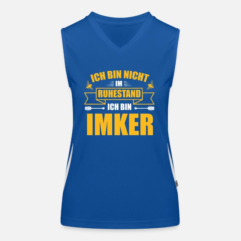 Imker Bienen Funktionelles Kontrast-Tank Top für Frauen