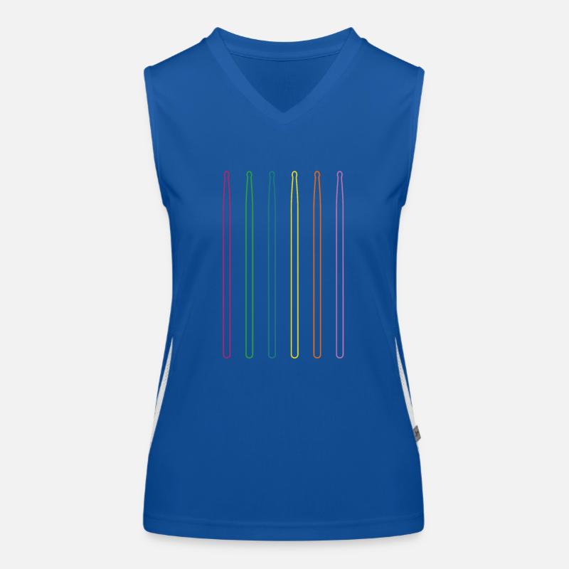 Schlagzeuger Drumsticks Drummer Funktionelles Kontrast-Tank Top für Frauen