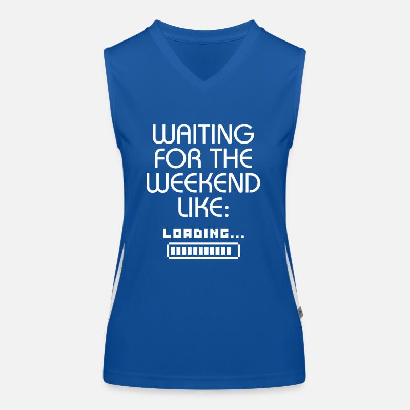 Warten auf das Wochenende wie Laden.... Funktionelles Kontrast-Tank Top für Frauen