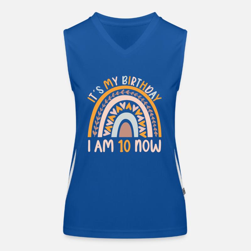 10 years old Rainbow Rainbow 10th birthday Women's Functional Contrast Tank Top