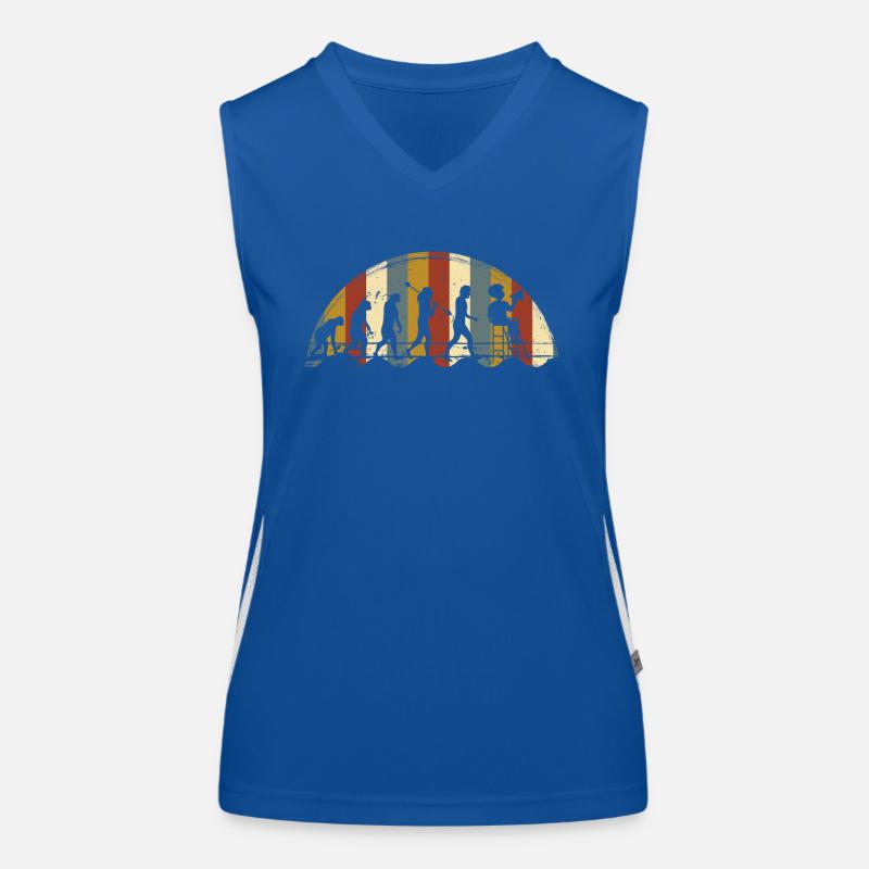Bademeister Rettungsschwimmer Evolution Funktionelles Kontrast-Tank Top für Frauen