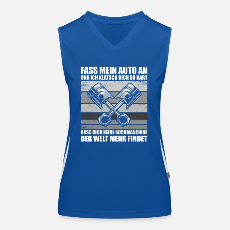 Fass mein Auto Tuning KFZ Mechatroniker Schrauber Funktionelles Kontrast-Tank Top für Frauen