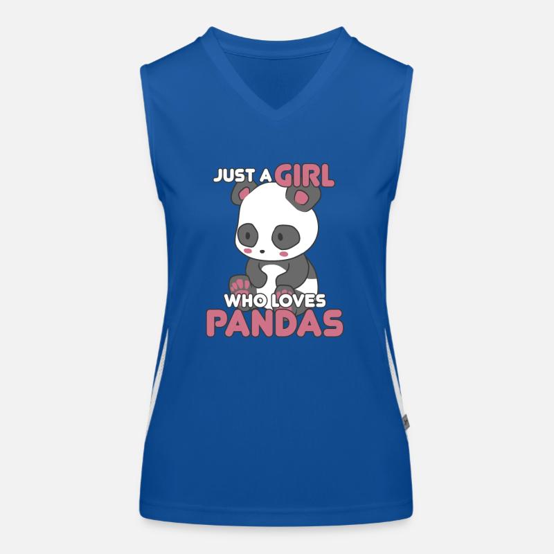 Panda Mädchen Unglaublich Liebe Herz I Geschenk Funktionelles Kontrast-Tank Top für Frauen