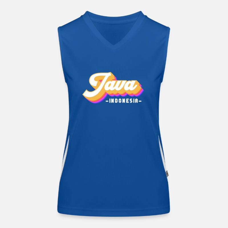 Vintage Urlaub Reise Indonesien Java Funktionelles Kontrast-Tank Top für Frauen