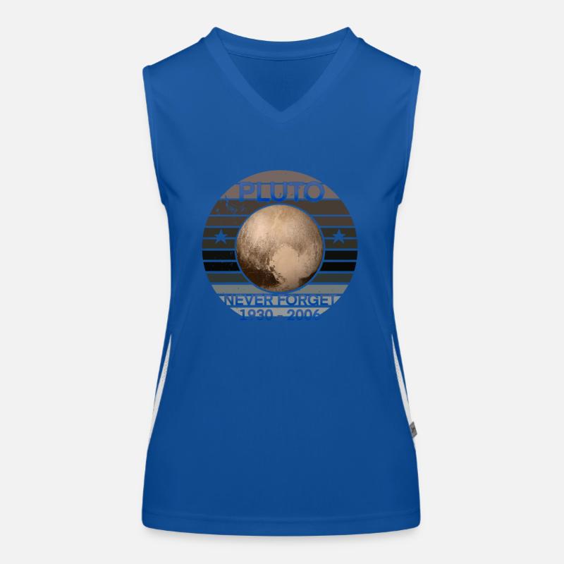 Pluto never forget Funktionelles Kontrast-Tank Top für Frauen