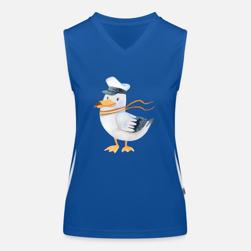 Möwe Funktionelles Kontrast-Tank Top für Frauen