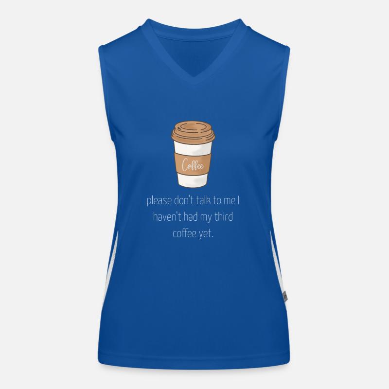 Kaffee Funktionelles Kontrast-Tank Top für Frauen