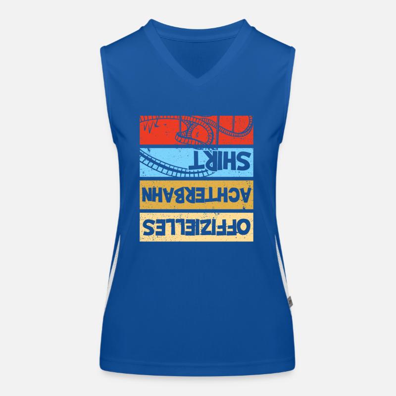 Achterbahn Freak Freizeitpark Rollercoaster Funktionelles Kontrast-Tank Top für Frauen