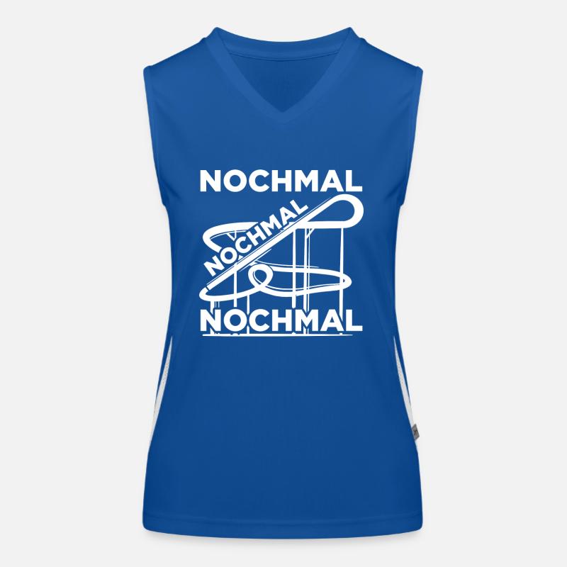 Nochmal Freizeitpark Rollercoaster Achterbahn Funktionelles Kontrast-Tank Top für Frauen