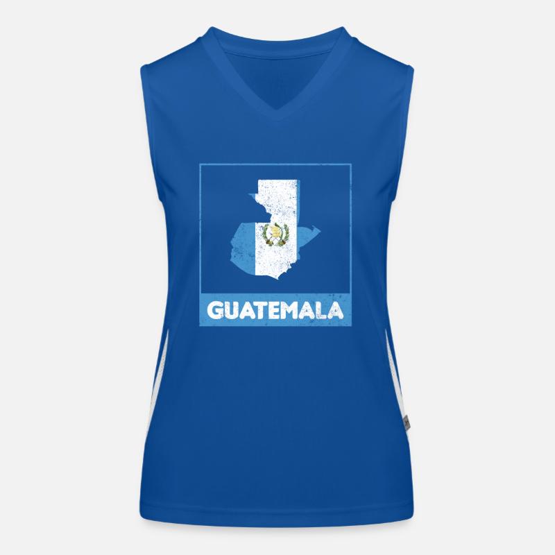 Guatemala drapeau guatémaltèque ADN I cadeau Débardeur respirant contrasté Femme