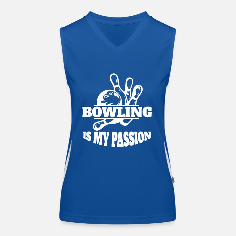 Bowling Bowling Ball Gift Kegel Bowling Bowling Women's Functional Contrast Tank Top