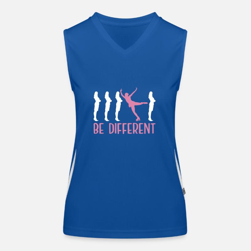 Eislauffigur Skating Punschlittschuhe Funktionelles Kontrast-Tank Top für Frauen