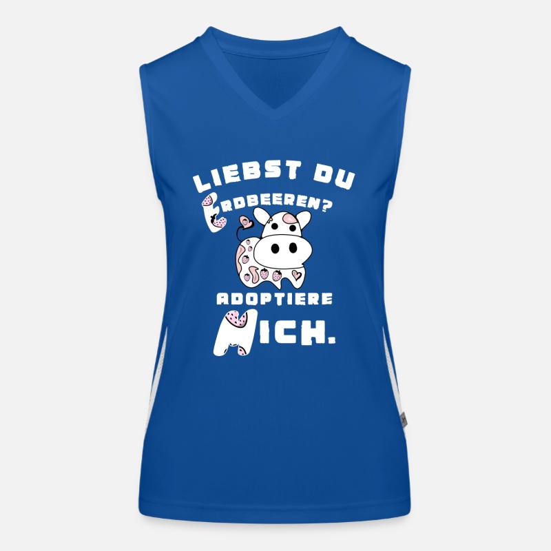 Erdbeermilch - Erdbeeren Funktionelles Kontrast-Tank Top für Frauen