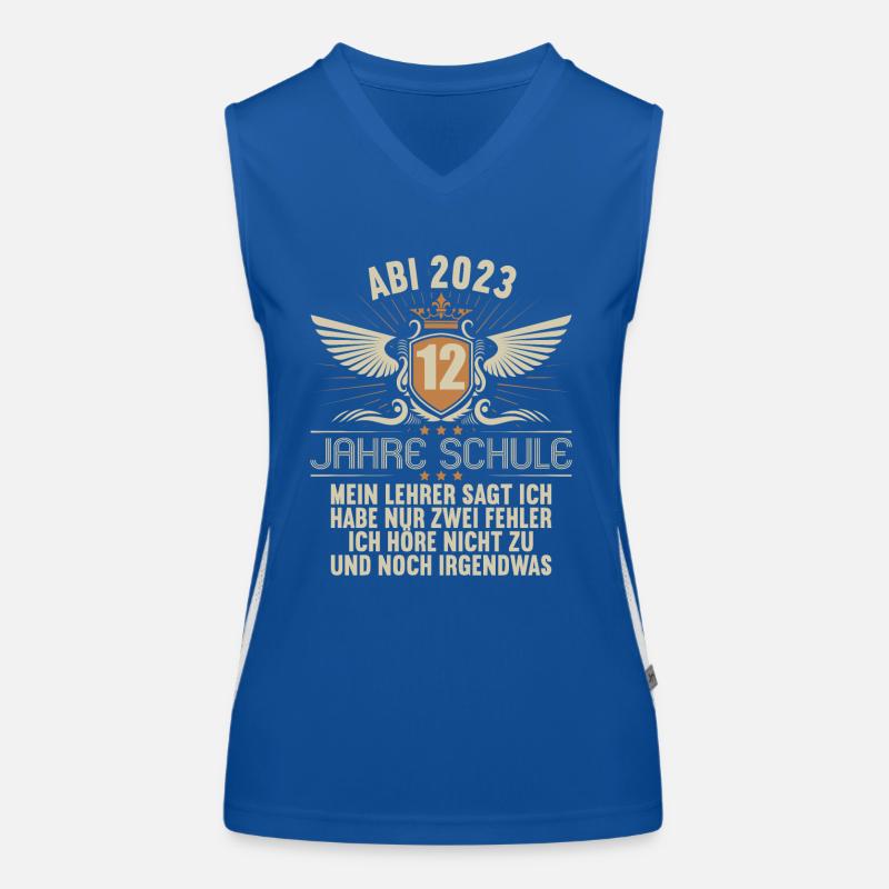 Abitur 2 Fehler höre nicht zu und noch irgendwas Funktionelles Kontrast-Tank Top für Frauen