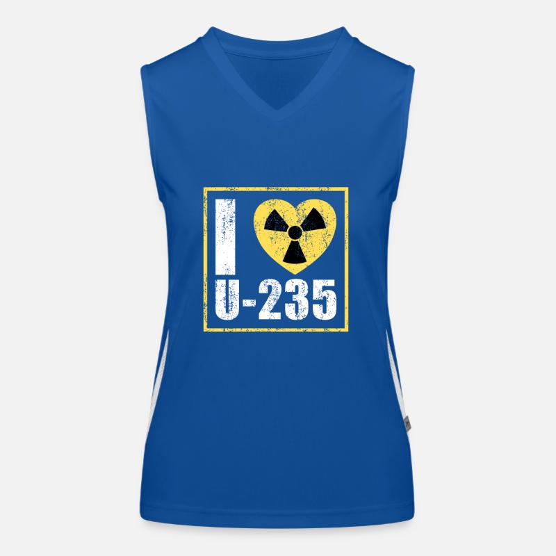Nuclear Energy Radiation Nuclear Power Engineer Women's Functional Contrast Tank Top