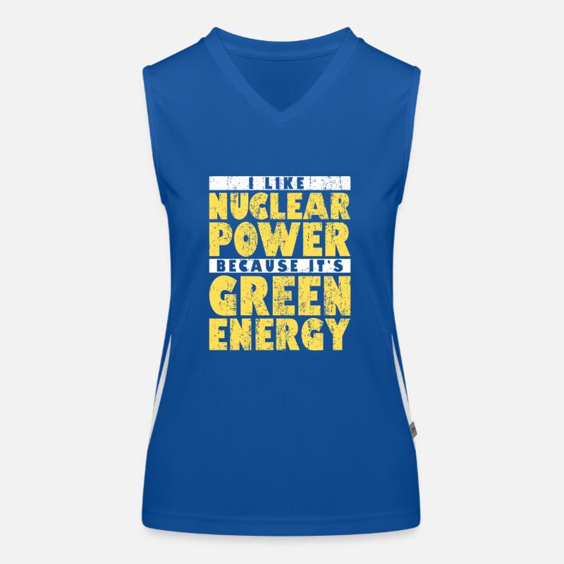 Nuclear Energy Radiation Nuclear Power Engineer Women's Functional Contrast Tank Top