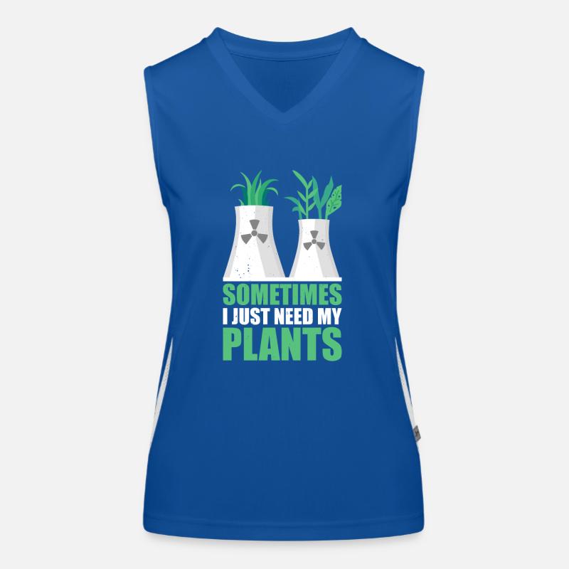 Nuclear Energy Radiation Nuclear Power Engineer Women's Functional Contrast Tank Top
