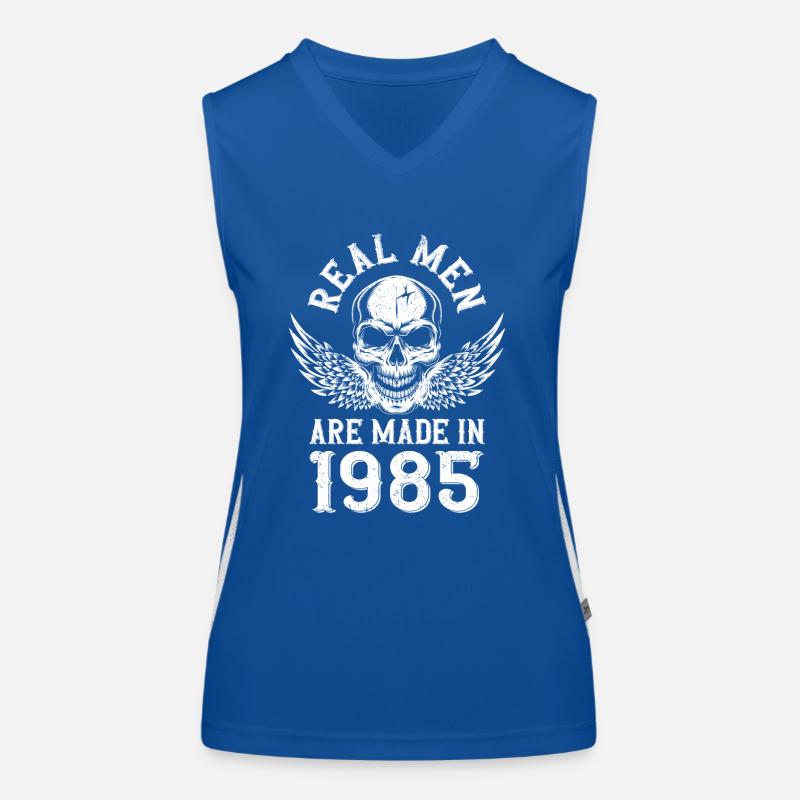 Geburtstag 1985 Echte Männer sind 1985 geboren Funktionelles Kontrast-Tank Top für Frauen