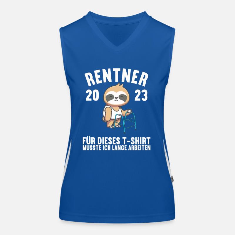 Rente 2023 Ruhestand Abschied Rentner 2023 Funktionelles Kontrast-Tank Top für Frauen