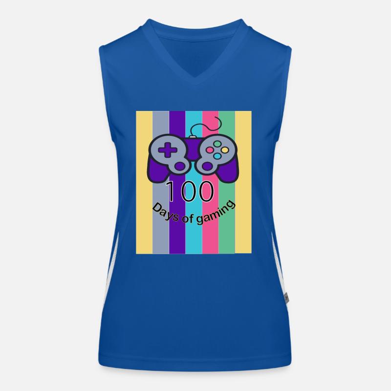 100 Tage Gaming Funktionelles Kontrast-Tank Top für Frauen