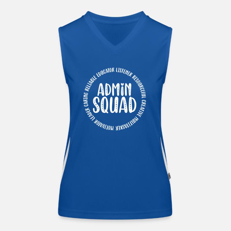 Admin Squad Admin Assistant Verwaltungsbüro Funktionelles Kontrast-Tank Top für Frauen