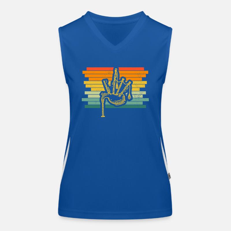 Dudelsack Dudelsackspieler Sackpfeife Funktionelles Kontrast-Tank Top für Frauen