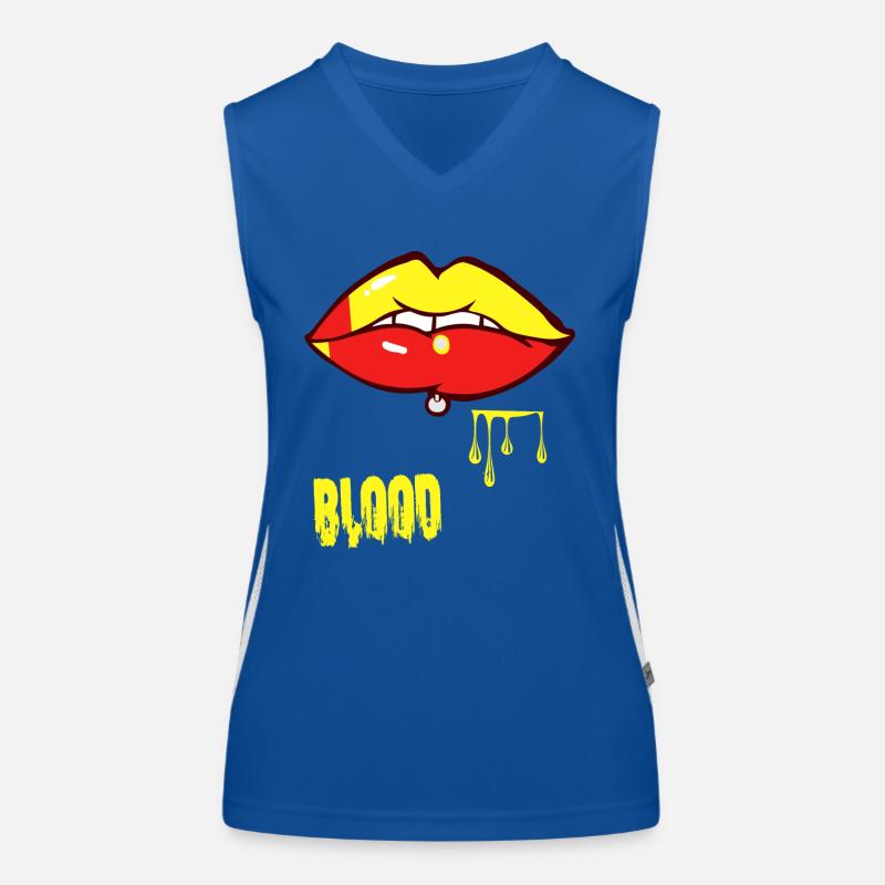 piercing & blood Women's Functional Contrast Tank Top