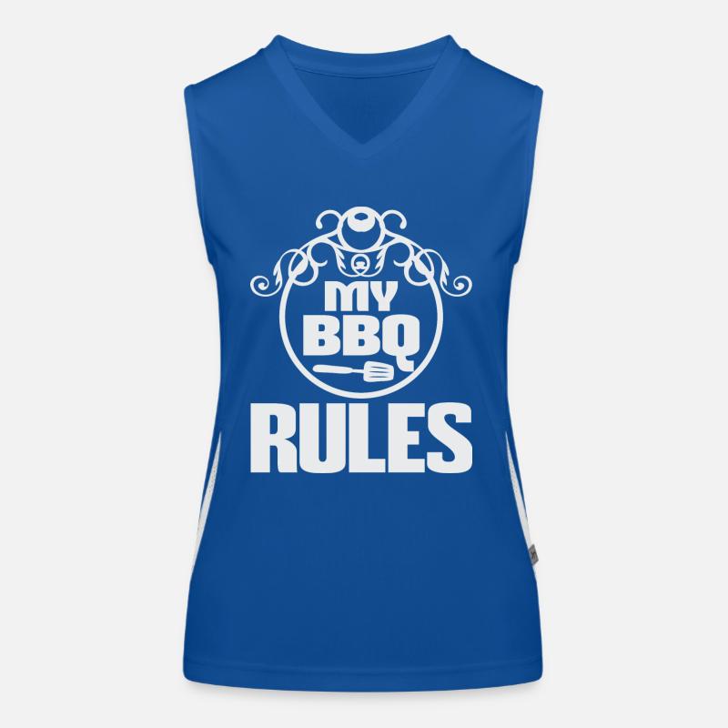 MV BBQ RULES Women's Functional Contrast Tank Top