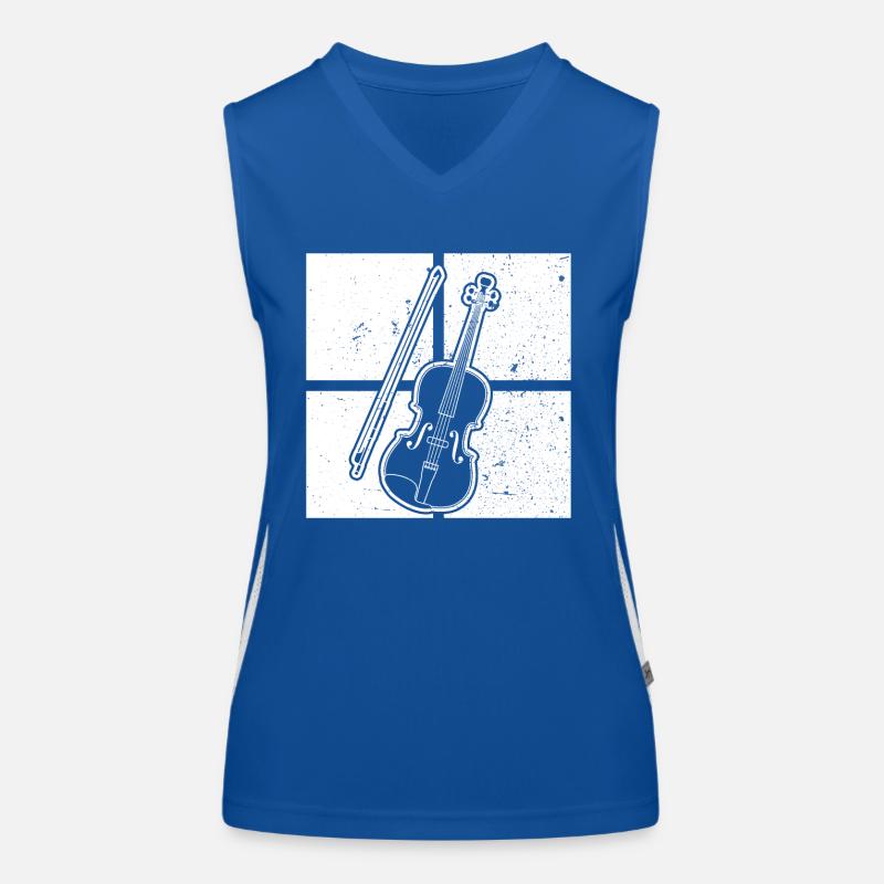 Violin Violinist Violinist Women's Functional Contrast Tank Top