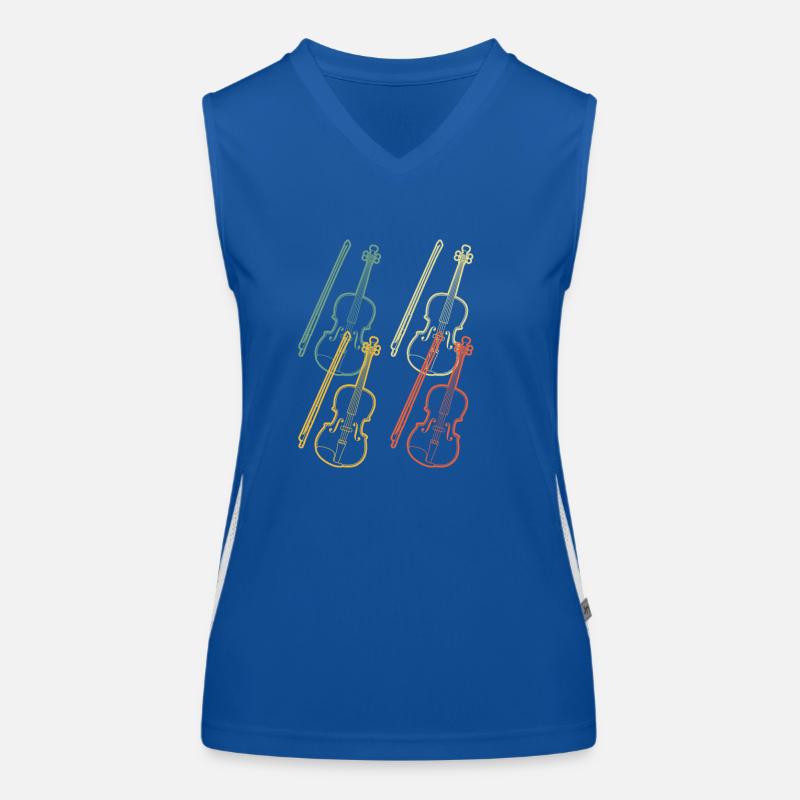 Violin Violinist Violinist Women's Functional Contrast Tank Top