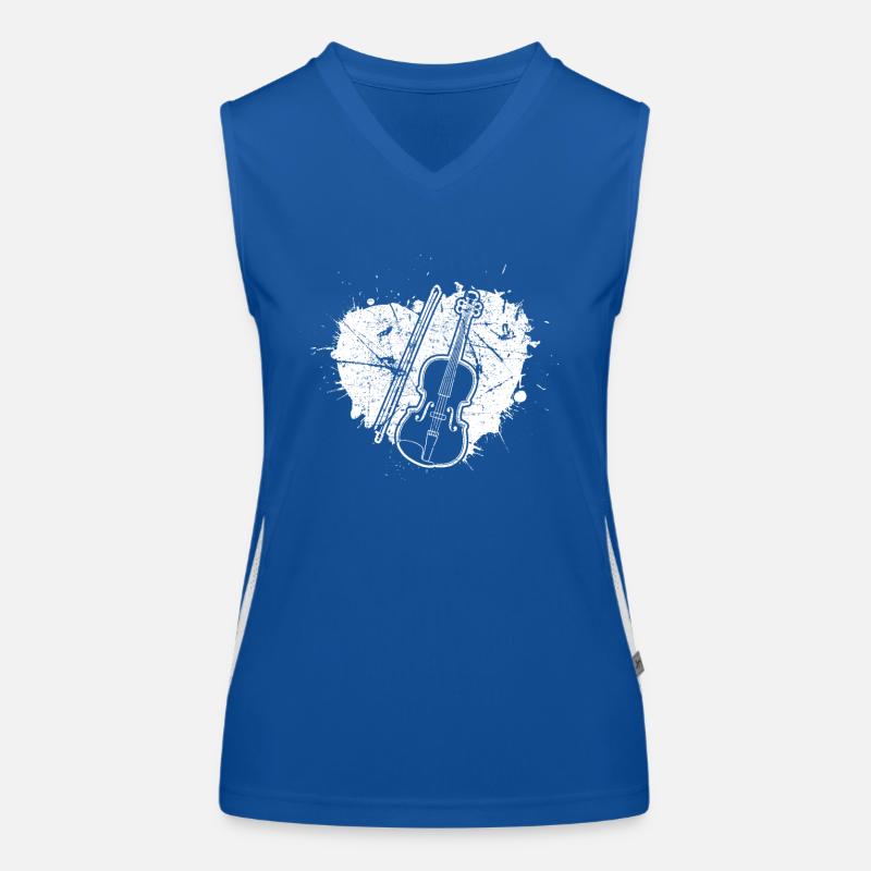 Violin Violinist Violinist Women's Functional Contrast Tank Top