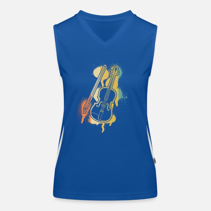 Violin Violinist Violinist Women's Functional Contrast Tank Top