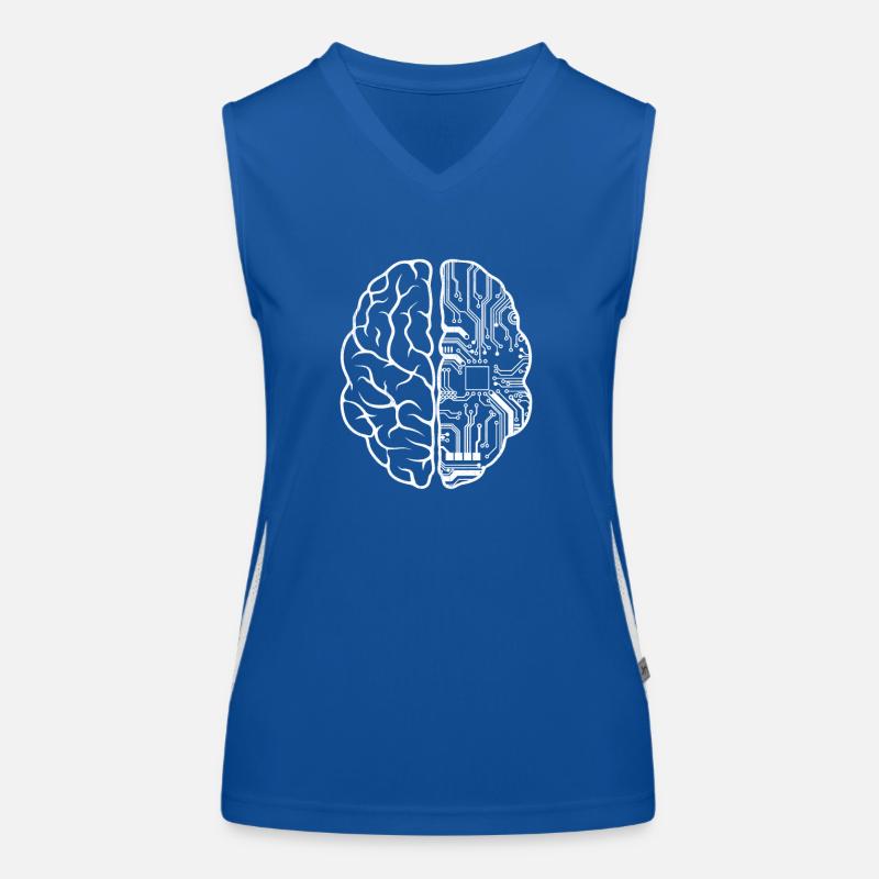 Programmeur Codeur - Développeur Programmation Jeu de mots cérébral Débardeur respirant contrasté Femme