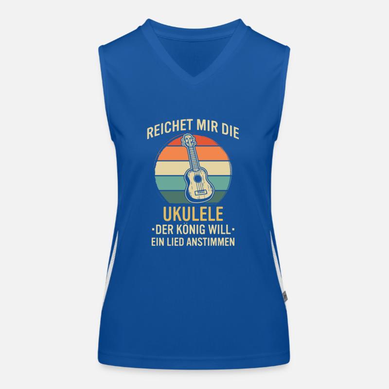 Ukulele Ukulele-Spieler Ukulelist Funktionelles Kontrast-Tank Top für Frauen