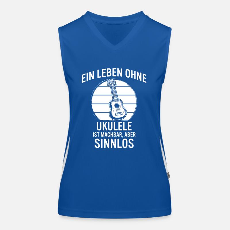 Ukulele Ukulele-Spieler Ukulelist Funktionelles Kontrast-Tank Top für Frauen