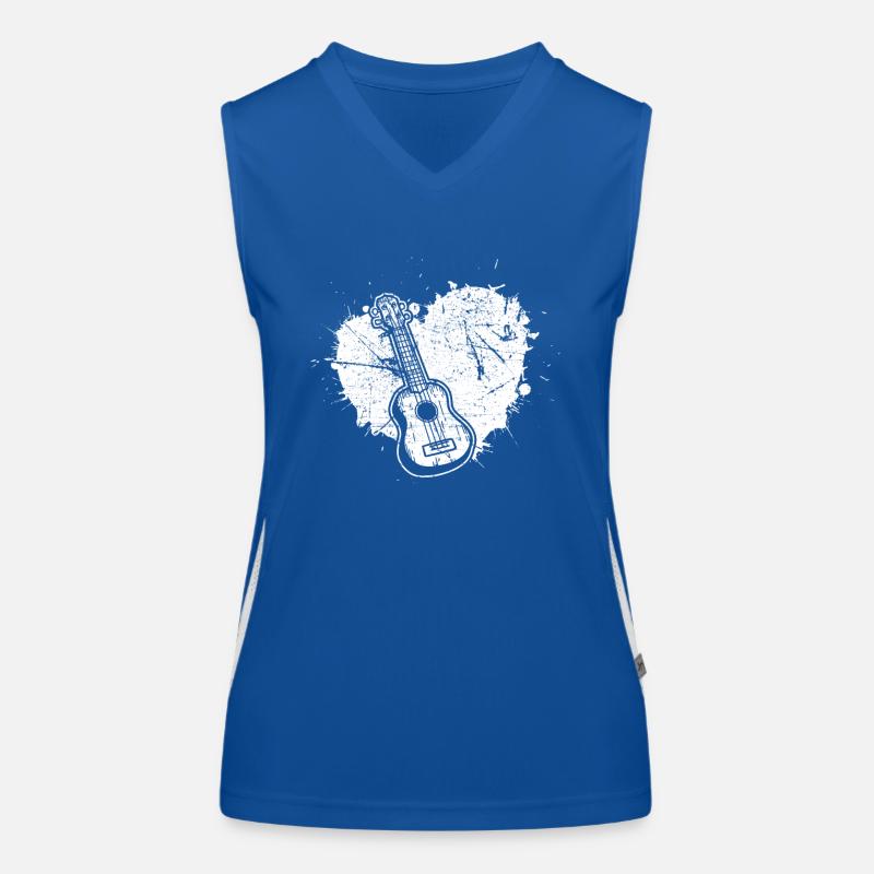 Ukulele Ukulele Player Ukulelist Women's Functional Contrast Tank Top