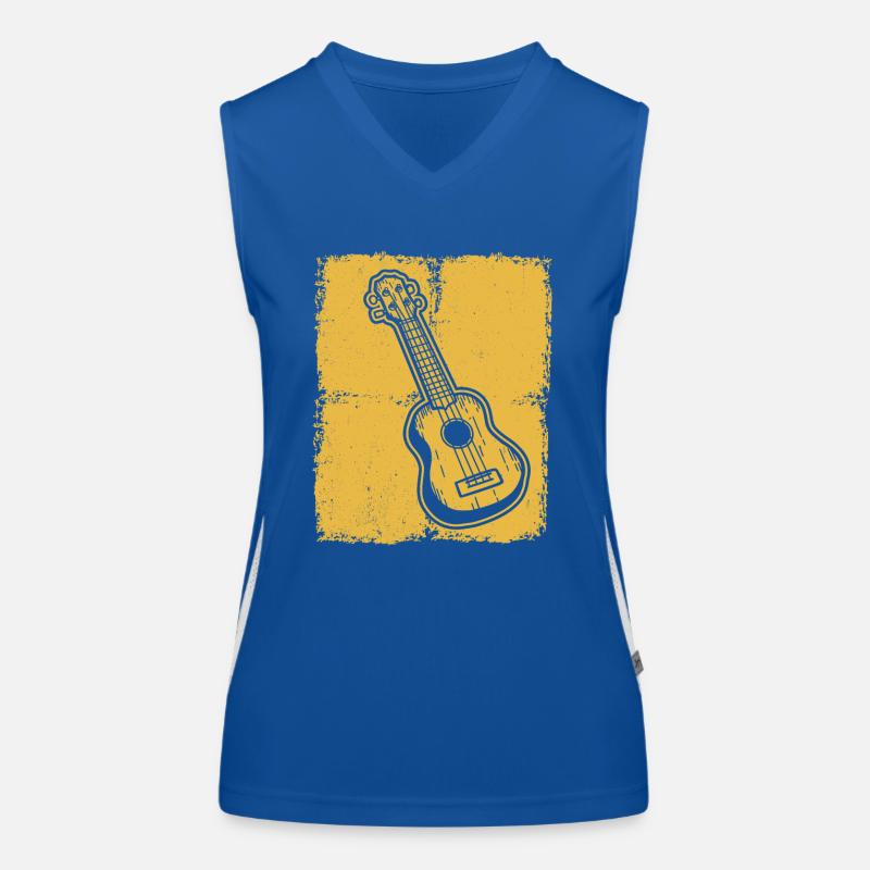 Ukulele Ukulele-Spieler Ukulelist Funktionelles Kontrast-Tank Top für Frauen