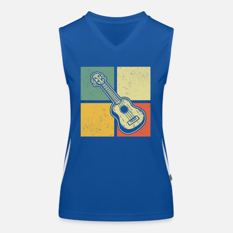 Ukulele Ukulele Player Ukulelist Women's Functional Contrast Tank Top