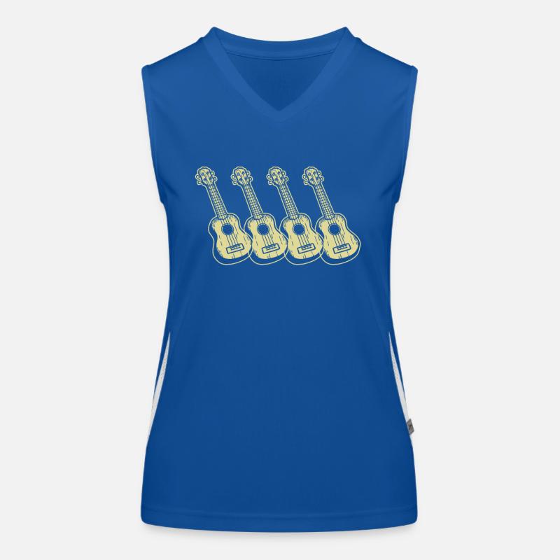 Ukulele Ukulele Player Ukulelist Women's Functional Contrast Tank Top
