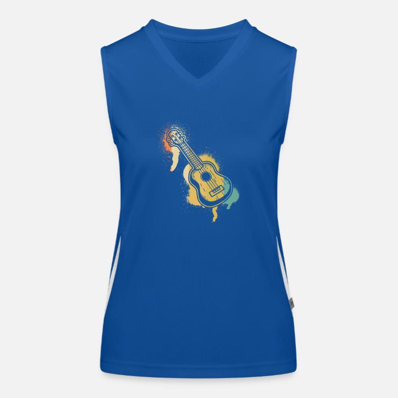 Ukulele Ukulele Player Ukulelist Women's Functional Contrast Tank Top