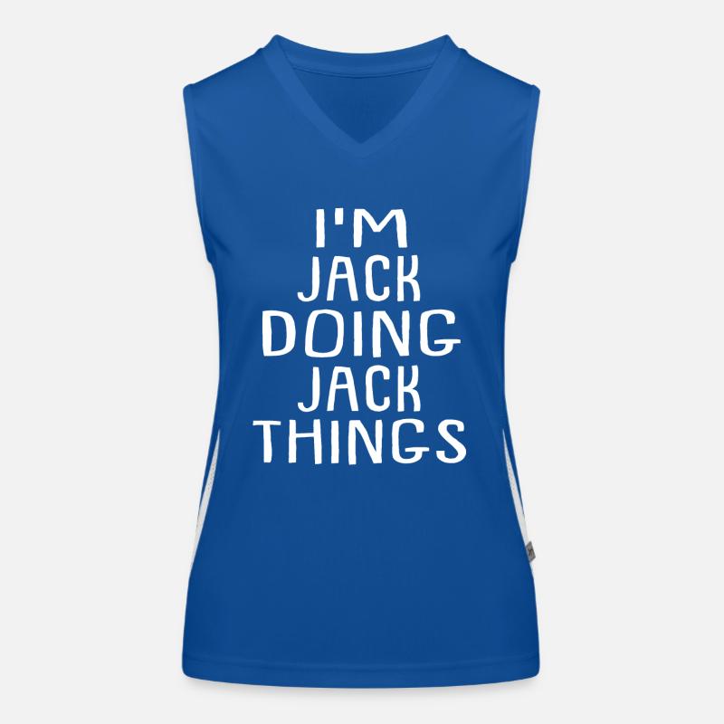 I'm Jack Doing Jack Things - Jack Name Women's Functional Contrast Tank Top