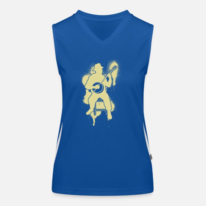 Banjo Banjo player Banjoist Women's Functional Contrast Tank Top