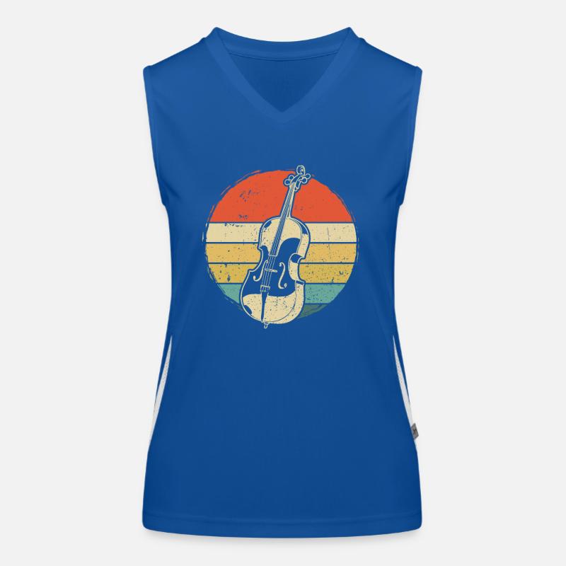 Cello cello player cellist Women's Functional Contrast Tank Top