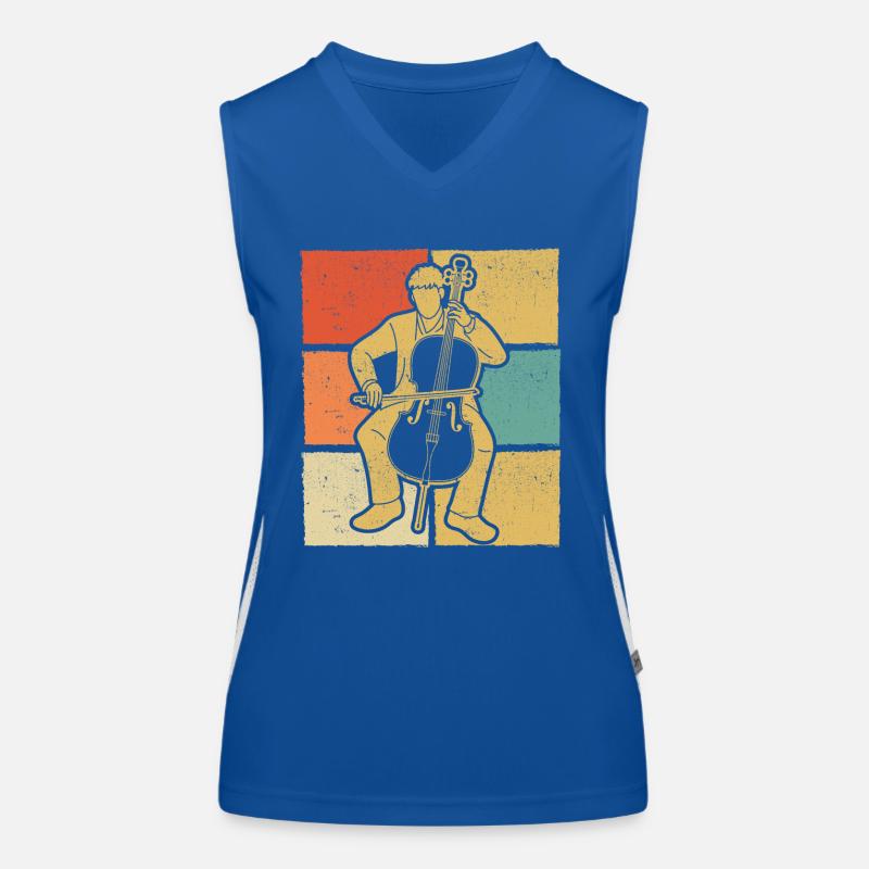 Cello cello player cellist Women's Functional Contrast Tank Top